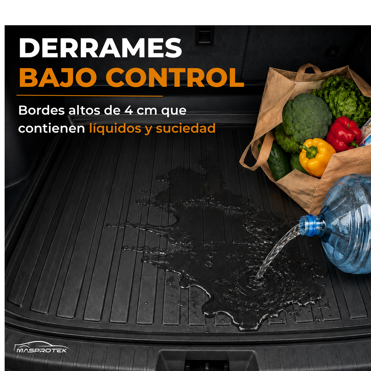 Tapete de Cajuela para BYD Song Plus 2024-2026 Tipo charola 3D a la Medida